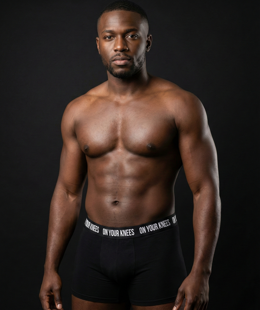Men's Underwear - "ON YOUR KNEES" Boxer Briefs